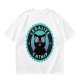 Olive T-Shirt with 'Legalize Catnip' Hypnotic Black Cat Graphic