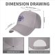 Black baseball cap with cute anime-style graphic print