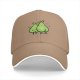 Black Baseball Cap With Funny Cartoon Pears Graphic