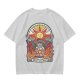 Olive T-Shirt With Stained Glass Style Praise The Sun Knight Print