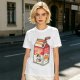Olive green t-shirt with sarcasm juice carton and grumpy cat print