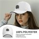 Black baseball cap with 'Here Lies My Motivation' tombstone graphic