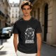 Olive T-Shirt with Black Cat Wizard 'Master of the Dork Arts' Print