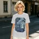 Olive T-Shirt Featuring Princess Mononoke Wolf Artwork