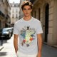 Totoro and Girls Fly Me To The Moon Graphic T-Shirt Design