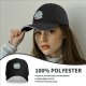 Black Baseball Cap with Cute Cartoon Juice Box Character Print