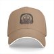 Black baseball cap with Totoro and girl anime graphic print