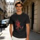 Olive Green T-Shirt With Cute Deadpool Dog Graphic Print