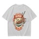 Olive Ramen Club Graphic T-Shirt with Noodle Bowl Art