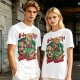 Olive T-shirt with He-Man and Battle Cat Graphic Print