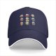 Black Baseball Cap With Fantasy Beer Mug Character Prints
