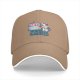 Black baseball cap with cat painting art design