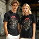 Olive T-Shirt With Dark Fantasy Villain Character Art Print
