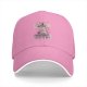 Black baseball cap with glitter water and anxiety unicorn print