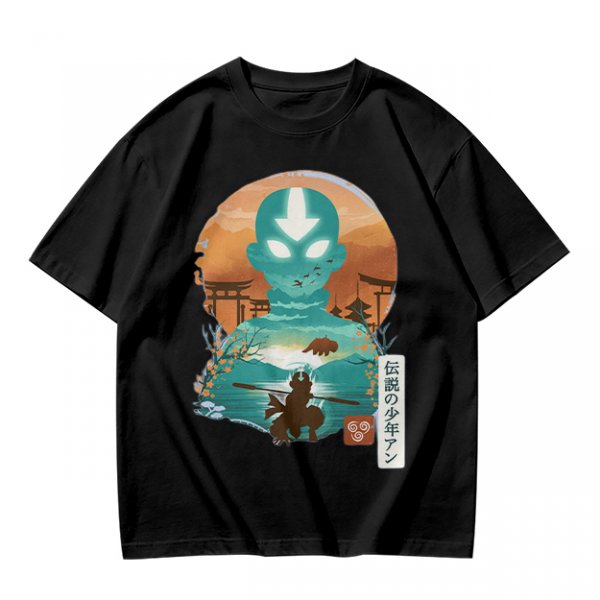 Avatar Aang State of Illustration Tee for Anime Fans