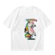 Olive T-shirt with Dancing Rainbow Unicorn Graphic Print