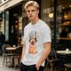 Olive T-Shirt With Funny Pug Graphic And 'I May Be Stupid' Text