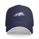 Black baseball cap with a sleeping cute cat graphic