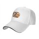 Black baseball cap with cute Christmas cat gingerbread print