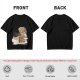 Owl on coffee books and caffeine mug graphic t-shirt