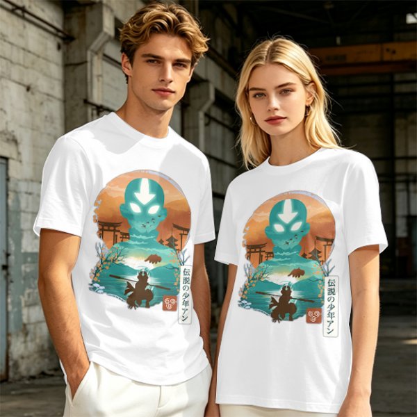 Avatar Aang State of Illustration Tee for Anime Fans