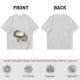 Olive T-shirt with Sleeping Totoro and Crossover Anime Characters Print