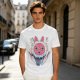 Olive T-Shirt with Princess Mononoke Mask and Kodama Print