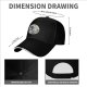 Black Baseball Cap with The Great Wave Off Kanagawa Print