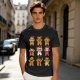 Olive Christmas Gingerbread Character Graphic T-Shirt