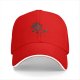 Black baseball cap with chibi Deadpool graphic design