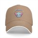 Black baseball cap with 'your opinion is irrelephant' cute elephant graphic