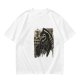 Olive graphic t-shirt with grim reaper and 'You Got Plans?' print