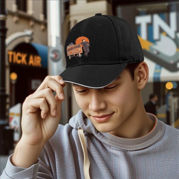 Michael's Garage Themed Black Baseball Cap