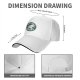 Black baseball cap with I Love Cats and Coffee graphic