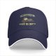 Black baseball cap with funny cat email joke graphic