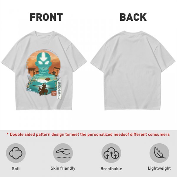 Avatar Aang State of Illustration Tee for Anime Fans
