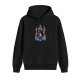 Black Hoodie with Masters of the Universe Villains Graphic Print