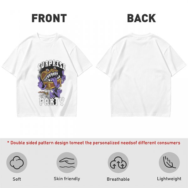 Olive T-Shirt With Surprise Party Mimic Monster Graphic