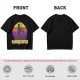 Saxsquatch Bigfoot Playing Saxophone Retro Sunset T-Shirt