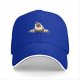 Black Baseball Cap With Peeking Chicken Graphic Design