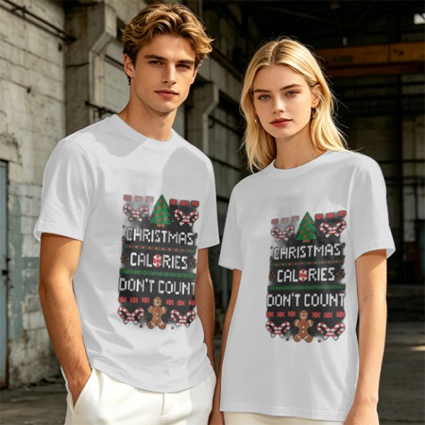 Christmas Calories Don't Count Ugly Christmas T-Shirt