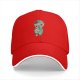 Black Baseball Cap With Kodama Forest Spirit Graphic Print