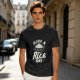 Olive t-shirt with 'Have a Rice Day' and cute rice bowl graphic