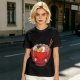 Olive T-Shirt With Cute Cartoon Ramen Bowl Graphic