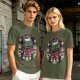 Olive T-shirt with Christmas Night Fury Dragon Festive Print