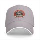 Black Baseball Cap With Employee Of The Month Grim Reaper Print