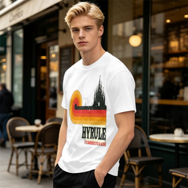 Hyrule Retro Castle Graphic T-Shirt For Fans