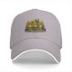 Black Baseball Cap with Halloween Forest Cat Trick-or-Treat Art