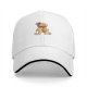 Black Baseball Cap With Cartoon Singing Pug Graphic