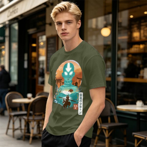 Avatar Aang State of Illustration Tee for Anime Fans